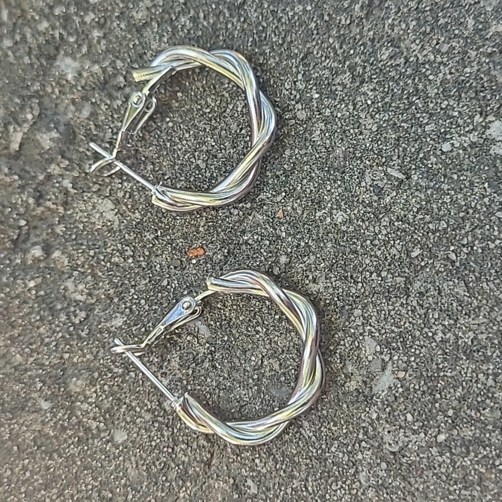2 for $14! Silver Hoop Earrings NWOT